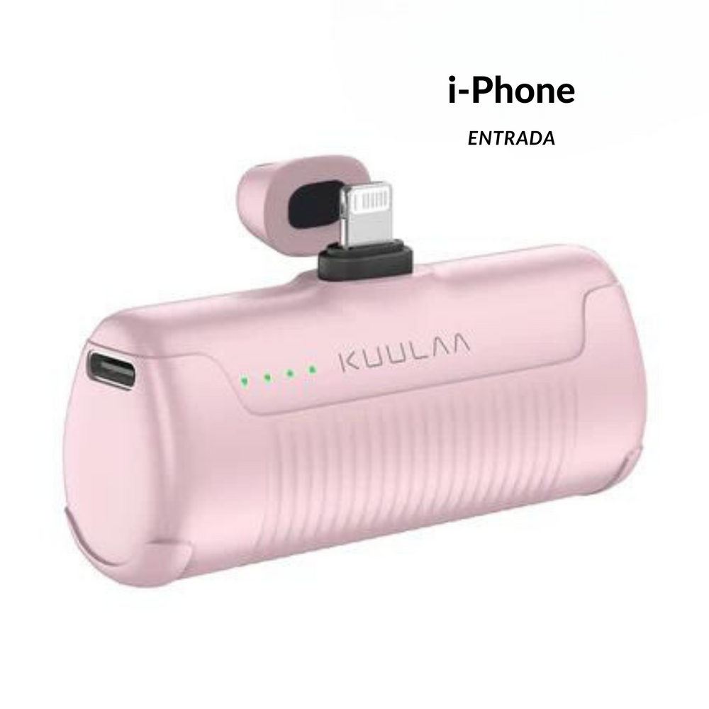 KUULAA Mini Power Bank 4500mAh - Carregador portátil para iPhone 15/14/13/12 Pro Max & Samsung/Xiaomi - PowerBank de bateria externa