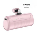 KUULAA Mini Power Bank 4500mAh - Carregador portátil para iPhone 15/14/13/12 Pro Max & Samsung/Xiaomi - PowerBank de bateria externa