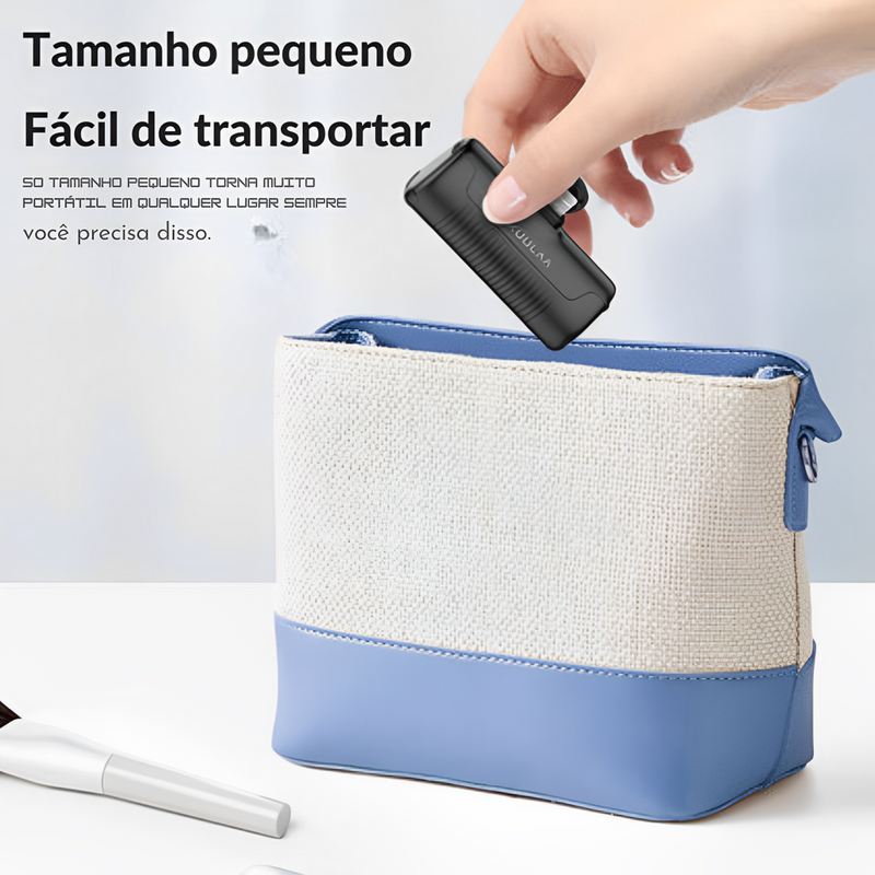 KUULAA Mini Power Bank 4500mAh - Carregador portátil para iPhone 15/14/13/12 Pro Max & Samsung/Xiaomi - PowerBank de bateria externa