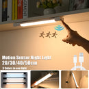 Luz de led 3-em-1 luzes do armário sensor de movimento luz noturna regulável usb recarregável lâmpada sem fio para cozinha guarda-roupa escada