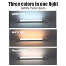 Luz de led 3-em-1 luzes do armário sensor de movimento luz noturna regulável usb recarregável lâmpada sem fio para cozinha guarda-roupa escada