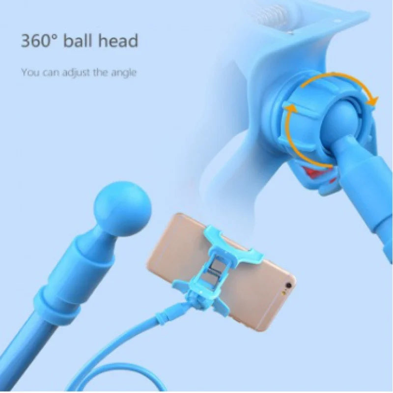 Suporte universal para celular e mesa, flexível giratório 360 para celular para mesa e cama