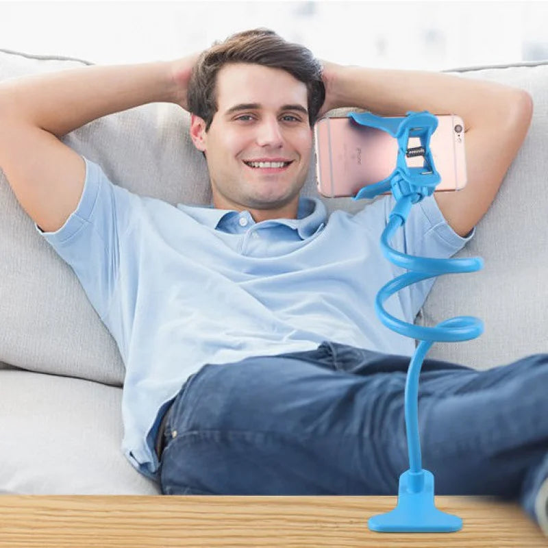 Suporte universal para celular e mesa, flexível giratório 360 para celular para mesa e cama