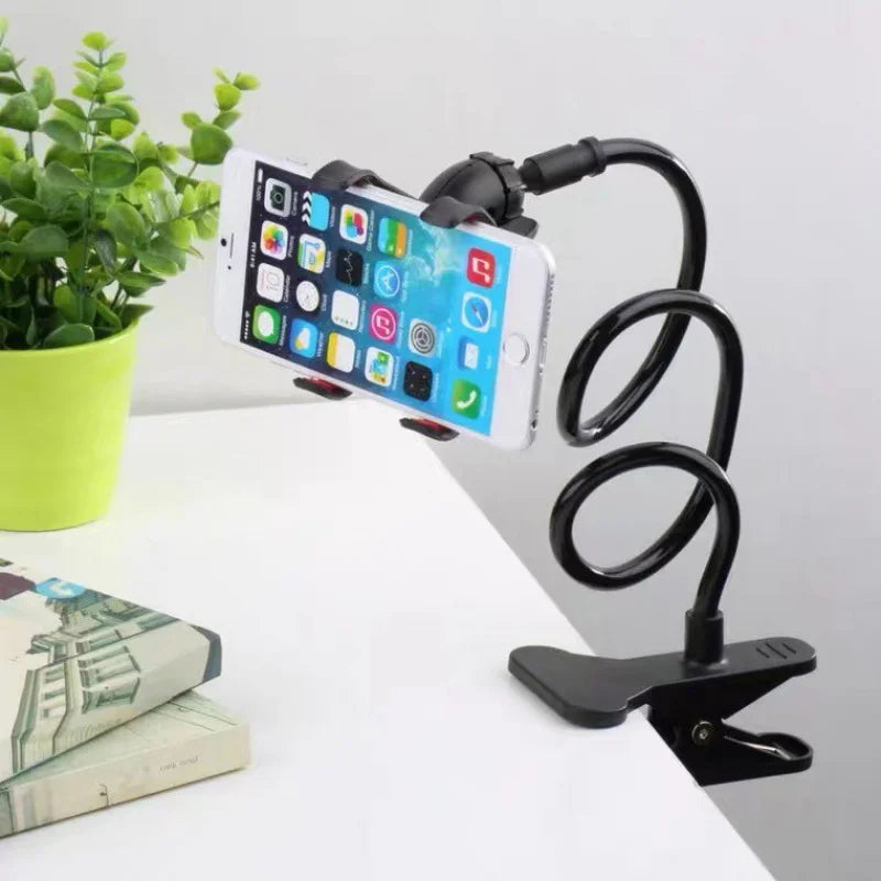 Suporte universal para celular e mesa, flexível giratório 360 para celular para mesa e cama